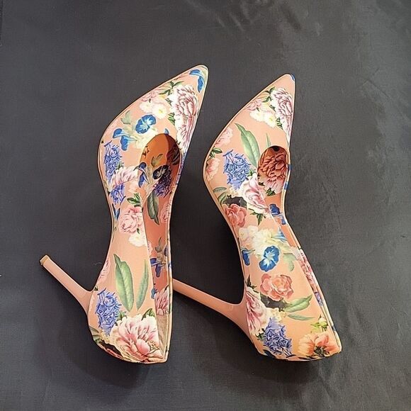 BRAND NEW GIANNI BINI THIN HEEL POINTED TOE MULTI-COLOR FLORAL WOMEN"S SHOE - Picture 12 of 12